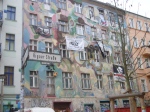 Colourful anarchist house in Friedrichshain
